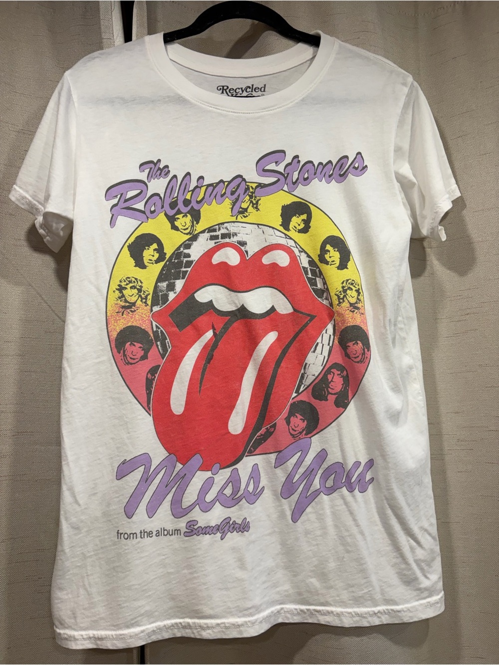 Recycled Karma The Rolling Stones "Miss You" Graphic Tee